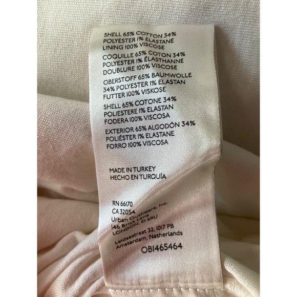 Anthropologie Women's Sz.XL Textured Knit Midi Dress White Cotton blend Bodycon - Picture 14 of 16